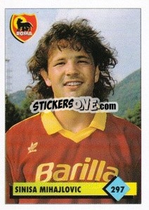 Sticker Sinisa Mihajlovic - Calcio 1992-1993 - Merlin