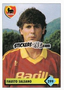 Sticker Fausto Salsano - Calcio 1992-1993 n. 299 - Merlin