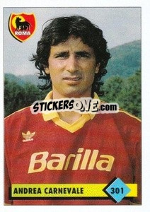 Figurina Andrea Carnevale - Calcio 1992-1993 - Merlin