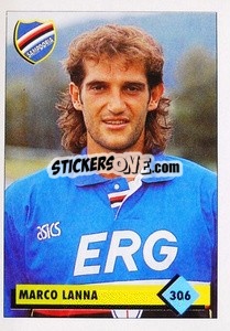 Sticker Marco Lanna - Calcio 1992-1993 n. 306 - Merlin
