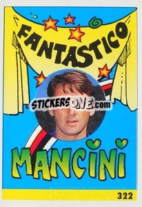 Sticker Fantastico Mancini - Calcio 1992-1993 n. 322 - Merlin