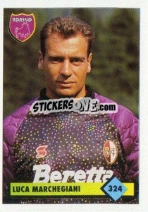 Figurina Luca Marchegiani - Calcio 1992-1993 - Merlin