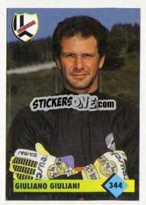Sticker Giuliano Giuliani - Calcio 1992-1993 n. 344 - Merlin