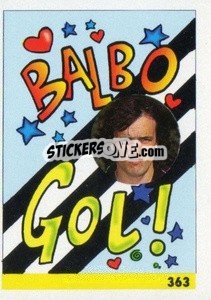 Sticker Balbo Gol! - Calcio 1992-1993 n. 363 - Merlin