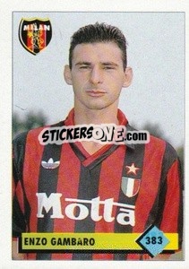 Sticker Enzo Gambaro - Calcio 1992-1993 - Merlin