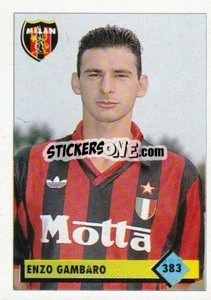 Sticker Enzo Gambaro - Calcio 1992-1993 n. 383 - Merlin