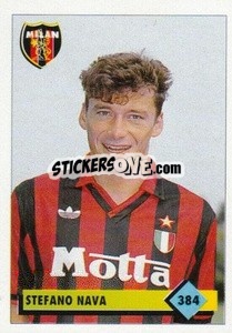 Figurina Stefano Nava - Calcio 1992-1993 - Merlin