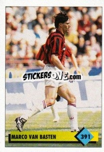 Sticker Marco Van Basten - Calcio 1992-1993 n. 391 - Merlin