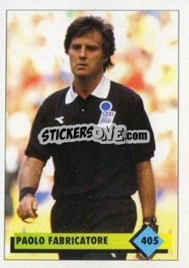 Sticker Paolo Fabbricatore - Calcio 1992-1993 - Merlin
