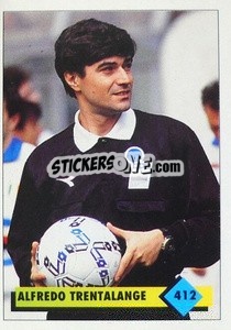 Sticker Alfredo Trentalange - Calcio 1992-1993 - Merlin