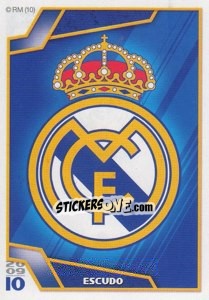 Sticker Escudo - Real Madrid 2009-2010 - Panini