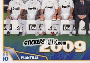 Sticker Presentación (Mosaico) - Real Madrid 2009-2010 - Panini