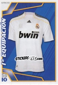 Sticker 1º Equipación - Real Madrid 2009-2010 n. 8 - Panini