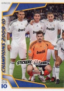 Cromo Champions 2009-10 (Mosaico) - Real Madrid 2009-2010 - Panini