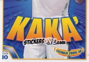 Sticker Kaká (Fichajes 2009-10, Mosaico) - Real Madrid 2009-2010 n. 17 - Panini