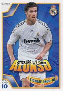 Cromo Xabi Alonso (Fichajes 2009-10) - Real Madrid 2009-2010 - Panini
