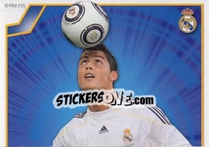 Sticker Cristiano Ronaldo (Fichajes 2009-10, Mosaico) - Real Madrid 2009-2010 n. 21 - Panini