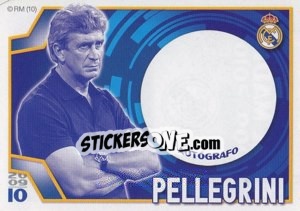 Cromo Pellegrini (Autógrafo) - Real Madrid 2009-2010 - Panini