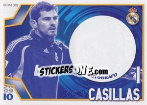 Figurina Casillas (Autógrafo) - Real Madrid 2009-2010 - Panini