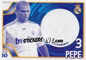Sticker Pepe (Autógrafo) - Real Madrid 2009-2010 - Panini
