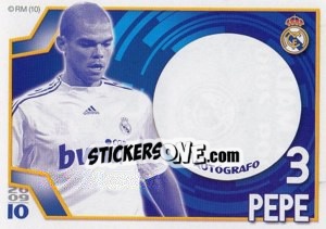 Sticker Pepe (Autógrafo) - Real Madrid 2009-2010 n. 47 - Panini