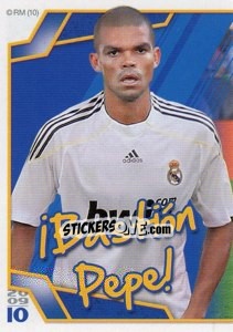 Figurina Pepe (Mosaico) - Real Madrid 2009-2010 - Panini