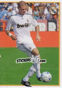 Figurina Pepe (Mosaico) - Real Madrid 2009-2010 - Panini