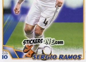 Cromo Sergio Ramos (Mosaico) - Real Madrid 2009-2010 - Panini