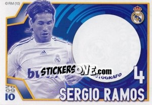 Sticker Sergio Ramos (Autógrafo) - Real Madrid 2009-2010 - Panini