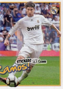 Sticker ¡Titan Sergio Ramos! (Mosaico) - Real Madrid 2009-2010 n. 55 - Panini