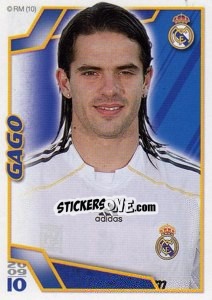 Cromo Gago - Real Madrid 2009-2010 - Panini