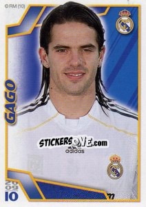Sticker Gago - Real Madrid 2009-2010 n. 58 - Panini