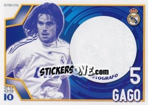 Sticker Gago (Autógrafo) - Real Madrid 2009-2010 n. 59 - Panini