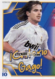 Sticker ¡Criterio Gago! (Mosaico) - Real Madrid 2009-2010 - Panini