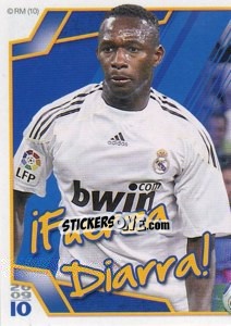 Sticker ¡Fuerza Diarra! (Mosaico) - Mahamadou Diarra - Real Madrid 2009-2010 n. 66 - Panini