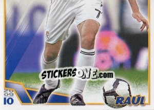 Sticker Raul González (Mosaico) - Real Madrid 2009-2010 - Panini