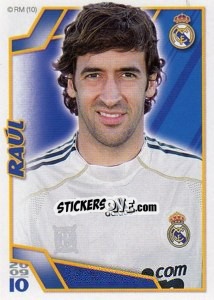 Cromo Raul González - Real Madrid 2009-2010 - Panini