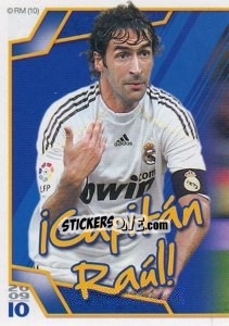 Sticker Raul González (Mosaico) - Real Madrid 2009-2010 n. 72 - Panini
