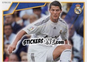 Sticker Cristiano Ronaldo (Mosaico) - Real Madrid 2009-2010 n. 80 - Panini