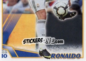 Sticker Cristiano Ronaldo (Mosaico) - Real Madrid 2009-2010 n. 81 - Panini