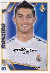 Cromo Cristiano Ronaldo - Real Madrid 2009-2010 - Panini