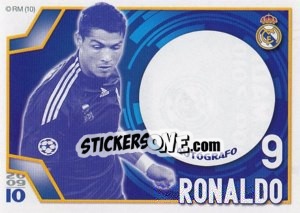 Cromo Cristiano Ronaldo (Autógrafo) - Real Madrid 2009-2010 - Panini