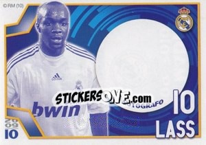 Sticker Lass (Autógrafo) - Real Madrid 2009-2010 n. 89 - Panini