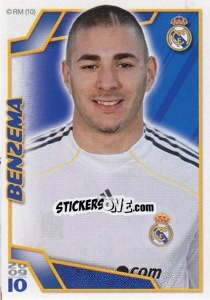 Cromo Benzemá - Real Madrid 2009-2010 - Panini