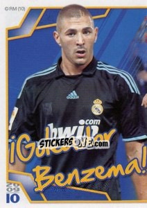 Figurina Benzemá (Mosaico) - Real Madrid 2009-2010 - Panini