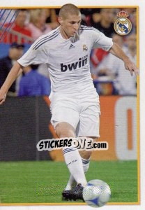 Cromo Benzemá (Mosaico) - Real Madrid 2009-2010 - Panini