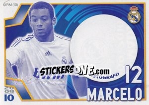 Sticker Marcelo (Autógrafo) - Real Madrid 2009-2010 - Panini
