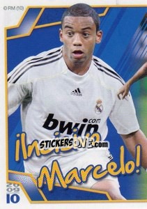 Sticker ¡Incisivo Marcelo! (Mosaico) - Real Madrid 2009-2010 - Panini