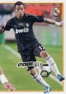 Sticker ¡Incisivo Marcelo! (Mosaico) - Real Madrid 2009-2010 - Panini