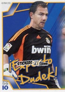 Sticker ¡Experto Dudek! (Mosaico) - Real Madrid 2009-2010 n. 108 - Panini